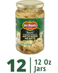 Del Monte Quartered Marinated Artichoke Hearts 12 oz Glass Jar 12 Pack