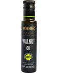 PÖDÖR Premium Walnut Oil - 3.4 fl. Oz. - Cold-Pressed, 100% Natural, Unrefined and Unfiltered, Vegan, Gluten-Free, Non-GMO in Glass Bottle