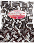 Hersheys Zero Sugar Milk Chocolate Miniature Bars Candy Individually Wrapped Bulk Chocolate for Melt in Your Mouth Indulgence  Sugar Free Chocolate Candy Mini Bites for On the Go 2lb Chocolate Bulk