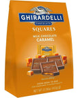 GHIRARDELLI Milk Chocolate Squares with Caramel Filling - 15.96 Oz Bag