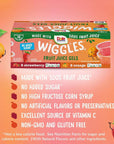 Dole Wiggles No Sugar Added Orange Fruit Juice Gels Snacks 43oz 16 Total Cups Gluten  Dairy Free Bulk Lunch Snacks for Kids  Adults