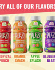 PLEZi Flavored Kids Juice Drink  Tropical Punch Fruit Juice Drink Blend  No Added Sugar 2g Fiber  Tasty Refreshing Juices for Kids  8 fl oz Pack of 12