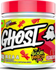 GHOST BCAA Powder Amino Acids Supplement, Sour Patch Kids Redberry - 30 Servings