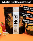 Huel Hot and Savory Instant Meal Replacement  Cajun Pasta  14 Scoops Packed with 100 Nutritionally Complete Food Including 25g of Protein 6g of Fiber and 27 Vitamins and Minerals