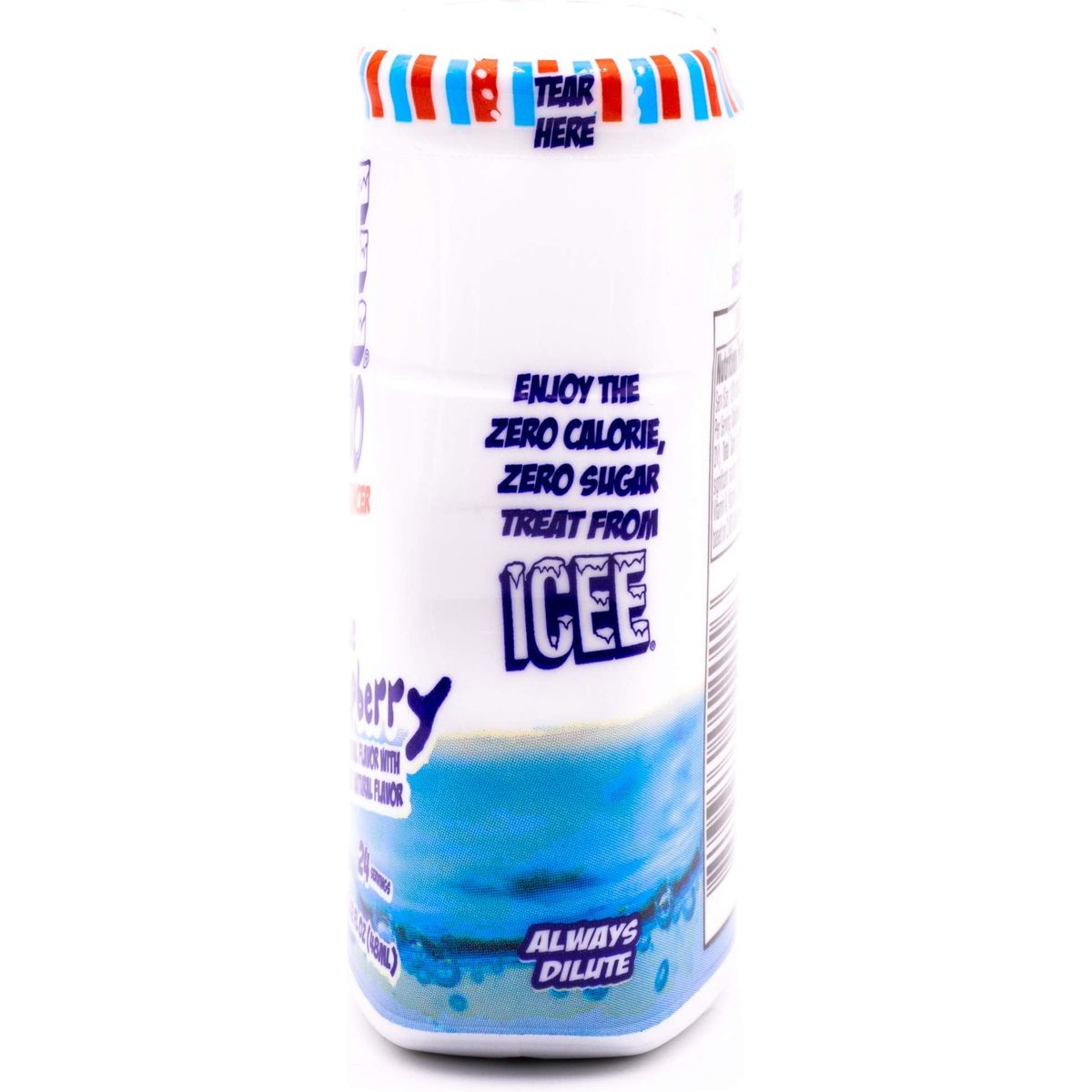 ICEE Zero Calorie Blue Raspberry Liquid Water Enhancer Drink Mix Natural Flavor Drops Sugar Free 162 Fl Oz Concentrate 48 Ml  4 Pack