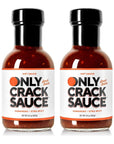 Only Crack Sauce Habanero Hot Sauce Extra Spicy - Organic Agave Nectar, No Artificial Flavor, and Gluten-Free Habanero Hot Sauce - Good as a Dipping Sauce, Marinade, and Food Condiments - Twin Pack