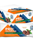 PROBAR  PROTEIN Bar Mint Chocolate NonGMO GlutenFree Healthy PlantBased Whole Food Ingredients Natural Energy 12 Count