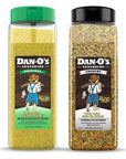 Dan-O's Seasoning Large 2 Bottle Combo Original & Crunchy  2 Pack (20 oz)