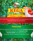 Rega San Marzano DOP Tomato Pack of 4 28 Oz  1 Lb 12 Oz Each Imported From Italy