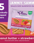 Plum Organics Jammy Sammy Snack Bars  Peanut Butter and Strawberry  102 oz Bars Pack of 30  Organic Toddler Food Snack Bars