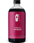 Shaker  Spoon Hibiscus Cocktail Syrup 16oz Hibiscus Flowers Sweet  Tart Flavored Syrups for Drinks Vegan Craft Cocktail Syrup for Mocktails Non Alcoholic Drinks Hibiscus Tea Soda Lemonade