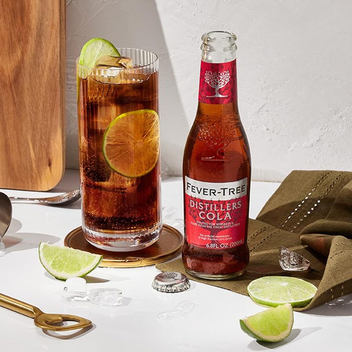 Ritual Zero NonAlcoholic Rum Alternative with 5 Pack of Fever Tree Distillers Cola for your favorite AlcoholFree Mixed Drink