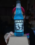 Jones Soda Co Blue Bubblegum Soda Flavor  100 Cane Sugar Soda  Craft Soda Pop  Soda Soft Drinks  12 Oz Glass Bottle Soda Pack of 12