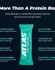 Atlas Protein Bar 20g Protein 1g Sugar Clean Ingredients Gluten Free Mint Chocolate Chip 12 Count Pack of 1