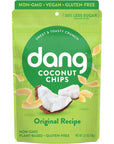 Dang Toasted Coconut Chips | Original | 1 Pack | Vegan, Gluten Free, Non GMO, Healthy Snacks Made with Whole Foods | 3.17 Oz Resealable Bag