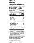 RXBAR Protein Bars, 12g Protein, Gluten Free Snacks, Banana Chocolate Walnut, 22oz Box (12 Bars)