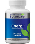 Professional Botanicals Energi - Vegan Adaptogen Boost for Mental Clarity, Energy and Stress Support - 60 Vegetarian Capsules