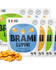 BRAMI Lupini Beans Snack Mini  4g Plant Protein 0g Net Carbs  Vegan Vegetarian Keto Plant Based Mediterranean Diet Non Perishable Healthy Snack  106 Ounce 8 Count Variety