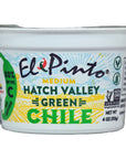 El Pinto Medium Roasted Green Chile Chopped 4 Ounce 6 Pack