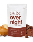 Oats Overnight Chocolate Peanut Butter Banana  Overnight Oats with 20g Protein High Fiber Breakfast Protein Shake  Gluten Free Oatmeal Non GMO High Protein Oatmeal 28 oz per meal 8 Pack