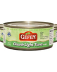 Gefen Chunk Light Tuna in Oil 6oz 6 Pack Low Fat Kosher for Passover