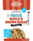 Bakery On Main Maple  Brown Sugar Protein Instant Oatmeal GlutenFree and NonGMO 6 PacketsCarton 3 CartonsPack