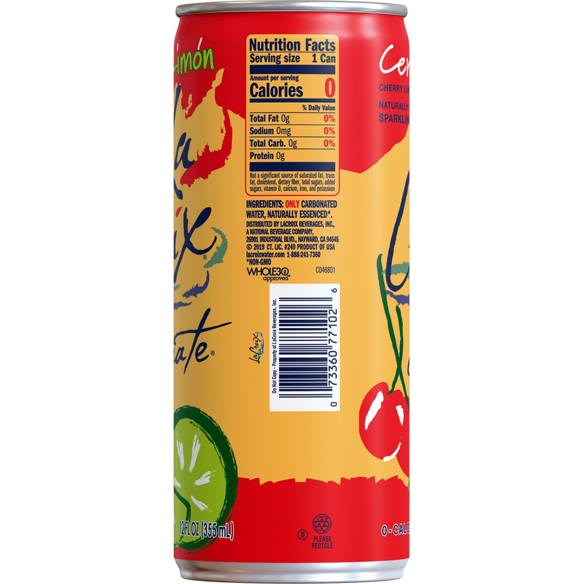 LaCroix Sparkling Water Variety Múre Pepino Blackberry Cucumber Cerise Limón Cherry Lime Piña Fraise Pineapple Strawberry 12 fl oz Cans Pack of 12 with By The Cup Coasters