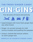 GIN GINS Super Strength Hard Ginger Candy by The Ginger People - Anti-Nausea and Digestion Aid, Individually Wrapped Healthy Candy - Super Strength Ginger Flavor, Large 1 lb Bag (16 oz) - Pack of 1