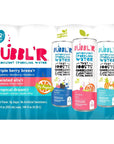 BUBBLR Sparkling Water 3 Flavors with Natural Caffeine triple berry breezr twisted elixr tropical dreamr Antioxidants 0 Sugar  12 Fl Oz Cans 12 Count