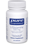 Pure Encapsulations L-Glutamine 500 mg - Supplement for Immune and Digestive Support, Gut Health and Lining, Metabolism, and Muscle Support* - with Free-Form L-Glutamine - 90 Capsules