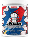 Bomber Pop Tub - Juju Professional Grade Gaming Energy Drink Mix  -  Healthy Supplement Increases Focus, Energy, Reaction time, Eye Health. Natural Caffeine, nootropics, Vitamins. Sugar-Free, Keto.