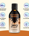 Javy Coffee Concentrate  Cold Brew Coffee Perfect for Instant Iced Coffee Cold Brewed Coffee and Hot Coffee 35 Servings  Caramel Brulee