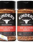 KINDERS Red Jalapeno Garlic Seasoning 7.7 Oz Pack of 2