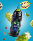 TAHITIAN NONI Juice by Morinda Original and Authentic Noni Fruit Puree from Tahiti with Natural Blueberry  Grape Resveratrol AllNatural Daily Wellness Drink  4 One Liter Juice Bottles Per Case