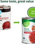 Amazon Fresh Fire Roasted Diced Canned Tomatoes 145 Oz Previously Happy Belly Packaging May Vary