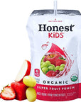 Honest Juice Boxes for Kids Organic Juice  Juice Pouches of Strawberry Peachy Keen Apple Juice Berry Lemonade Grape  Fruit Punch has No Added Sugar and Tasty Juice Drink for Adult and Kids  675 Fl oz Pouches BETRULIGHT Variety Pack of 8 Fruit Punch