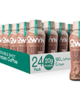 OWYN Only What You Need Double Shot Coffee Protein Shake 180mg Caffeine 20g Delicious Vegan Protein Zero Sugar Zero Net Carbs Vanilla Latte 12 Fl Oz 24 Pack