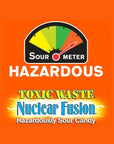 TOXIC WASTE  1 LB Bag Assortment of Nuclear Fusion Sour Candy  5 Flavors RaspberryLemon PineapplePassionfruit GrapeStrawberry BananaBlueberry and OrangeApple