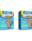 Skittles Singles To Go Tropical Flavors Variety Pack 40 Count 2 Pack - 4 Flavors