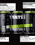 Yate Sparkling Yerba Mate  SubLime Ginger  Brewed Organic Yerba Mate Tea Natural Clean Energy Alternative Low Calorie Low Sugar Plant Based Drink 12 fl oz 355 ML 12 Pack