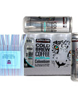 Kirkland Signature Cold Brew Coffee Colombian 11 fl oz 12 ct  Sophley Individually Wrapped Red and White Flex Straws Pack