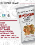 The Daily Crave Veggie Chips, Barbecue, 5.5oz (Pack Of 8) Veggie Crisps, Gluten-Free, Non-GMO, Kosher, Crunchy, Vegan