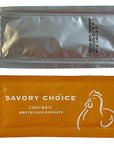 Savory Choice Reduced Sodium Gluten-Free Chicken Broth Concentrate, Stock Concentrate Packets of 40