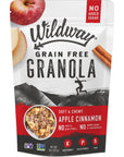 Wildway Keto, Vegan Granola | Apple Cinnamon Granola | Certified Gluten Free Granola Breakfast Cereal, Low Carb Snack | Paleo, Grain Free, Non GMO, No Added Sugar | 8oz