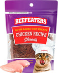 Beefeaters Cat Treat  Chicken Fillet Recipe Shreds 141oz Case of 12  Real Cat Food No SugarSoyCornWheat  High Protein  Taurine  Training Treats  No Artificial Additives