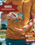 Enlightened Bada Bean Bada Boom  PlantBased Protein Gluten Free Vegan Crunchy Roasted Broad Fava Bean Snacks 100 Calories per Serving Sea Salt 1 oz Pack of 24