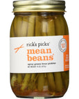 Ricks Picks Mean Beans Spicy Green Bean Pickles 15 oz