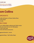 Master of Mixes Collins Drink Mix Ready to Use 1 Liter Bottle 338 Fl Oz Pack of 3