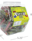 Sour Punch Twists Straw Twists Bulk Pack  200 Individually Wrapped Candy Sticks in Reusable Plastic Tub  Chewy Sour Candy Variety Pack in 4 Assorted Flavors AssortedBlue