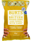 Burts Potato Chips Mature Cheddar 40 g (Pack of 20)